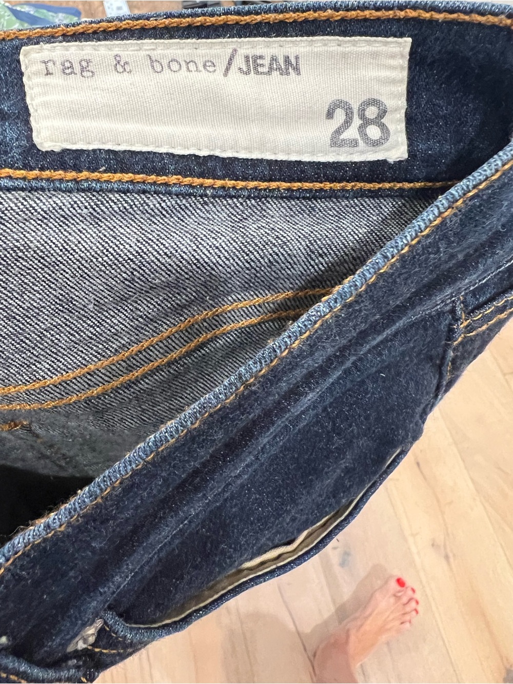 rag & bone Slim Dark Blue Women's Jeans